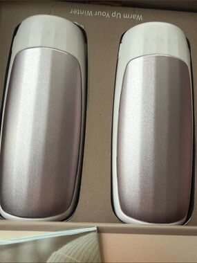 Sleek Metallic hand warmers/with charger